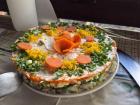 Typical salad, found across the former Soviet Union, called ‘herring under a fur coat'