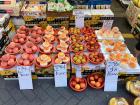 Peaches, apples and Korean melons