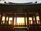 Sunrise at a Korean temple
