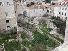 Ruins left behind by the devastating 1667 earthquake that destroyed much of Dubrovnik