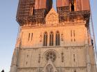 This is the Cathedral of Zagreb! It’s still under construction after a big earthquake damaged it in 2020, but it’s huge and really cool to see up close