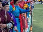 Naadam archery competition preparation 