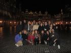We explored the Brussels city center at night after the conference