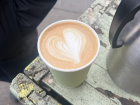 Every barista draws a little heart on the lattes here with milk!