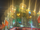This is The Temple Bar in Dublin. Lots of people gather here on St. Patrick's Day