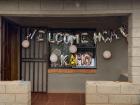 A warm welcome to my new home from my host family