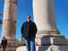 This is me at the citadel in the center of Amman. They have ruins from an Ancient Greek temple here