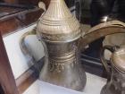 This is a traditional kettle at one of the museums in Amman. Coffee and tea are the most popular beverages here, and the coffee is very strong!