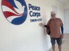 Visiting the Peace Corps Office and enjoying the volunteer lounge (air conditioning)