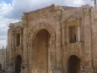 The entrance to the ancient Roman city in Jerash