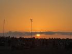 "Iftar" at the beach in Rabat at sunset