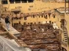 Tanneries in Fes used to dye leather