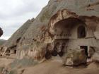 The Selima Monastery in Cappadocia was built into the mountain to hide from invaders