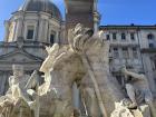 A fountain of beautiful detail in Rome