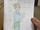 A student drew a picture of me!