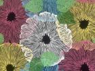 A painting of flowers right outside Swazi Candles