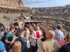 Inside the arena of the Colosseum
