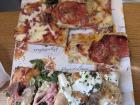Different slices of pizza from Rome