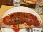 One of my favorites is a Calzone with cheese and prosciutto (Italian ham)