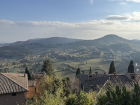 The views of a different Tuscan city, Montepulciano, about an hour train ride from Siena
