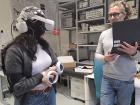 This is me acting as a healthy control in a virtual reality experiment from my co-worker