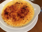 Crème Brûlée is a yummy custard dessert with a browned-sugar topping
