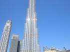 Standing next to the tallest building in the world