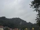 Cloudy skies over the mountain and Pagoda