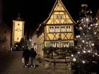 Christmastime (Weihnachtszeit) in the well-preserved medieval town of Rothenburg ob der Tauber