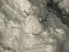 The snowman (Schneemann) I built one evening