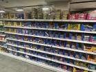 The candy aisle in a German supermarket (Supermarkt)