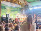 A small ensemble with yodelers at Oktoberfest