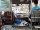 On buses, a driver (left) and an attendant (right) work together, and the attendant helps manage order and collects fares