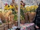 On Saturdays in the spring, there is a big farmers market alongside the Vltava River that flows through Prague. Here are some daffodils I saw there!
