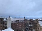 The view from my apartment during winter 