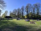 People gathering in the park to celebrate International Workers Day on May 1st 