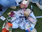 Now that it's nice out, my friends and I have been having picnics outside