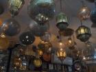 I saw lanterns in Fez, which are hung up during Ramadan to celebrate