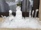 My friend and I built this snowman after it snowed