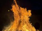 Toward the evening a large pit of fire is burned, representing the end of winter and to scare away the cold weather.