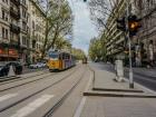 The iconic yellow trams can be seen running along the major streets very often. 