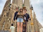In Barcelona, I met up with a couple of my friends that I made in Belgium a couple months back, where we explored all the famous tourists destinations. Behind us was by far the most iconic called La Sagrada Família.