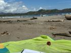 This beach is named Playa Carrillo. I like to bring books, even my homework, and a snack to the beach with me