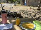 My first morning at my host dad's family home. Had a simple but delicious breakfast. Corn tortillas can only really be found in Guanacaste