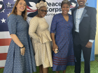Host family supporting me at Peace Corps event