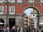 Plaza Mayor (Main Square) is a square with many restaurants and shops