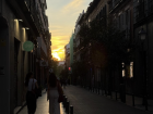 I spend most of my time in Madrid walking, often until sunset!
