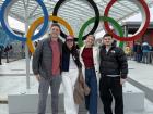 My friends and I at the Milano Cortina Olympics