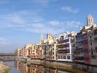 Algunas casas con mucho color en Girona