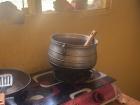 Pot that is used in Ghana to cook Jollof
